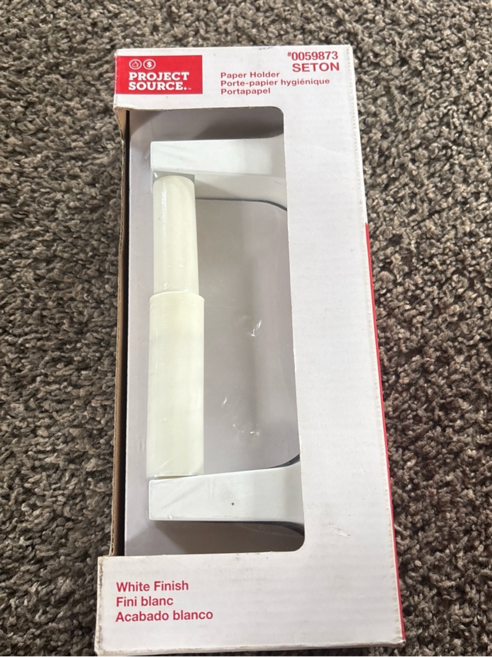Seton White Toilet Paper Holder